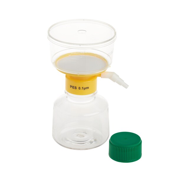 Celltreat Filter System, 0.10um PES Filter, 75mm Diameter, Sterile, 250mL, PK12 229722 - main